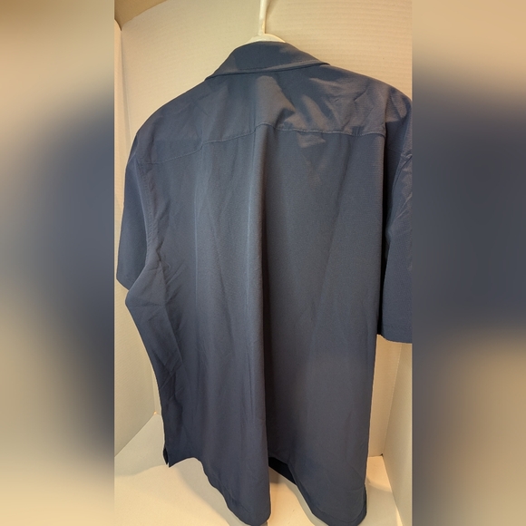 New Men's Navy Blue Short Sleeve Shirt - Picture 3 of 3